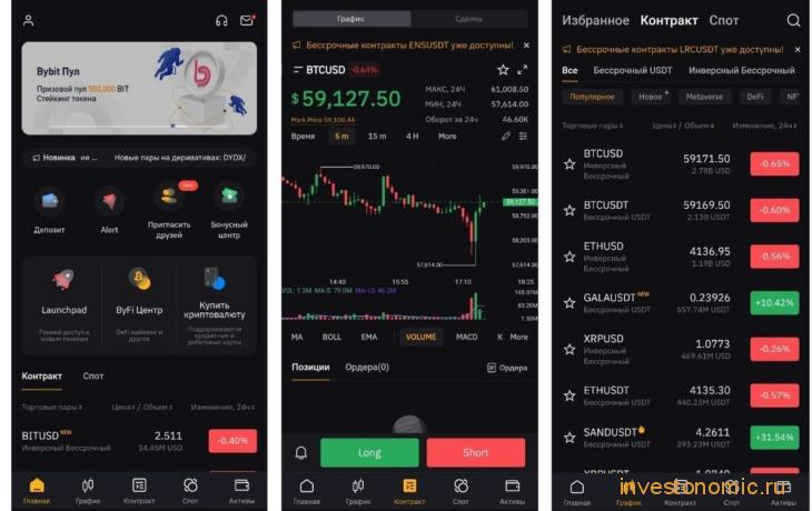 Мобильное приложение Bybit