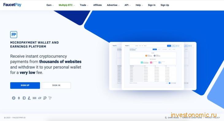 Обзор криптовалютного микрокошелька FaucetPay