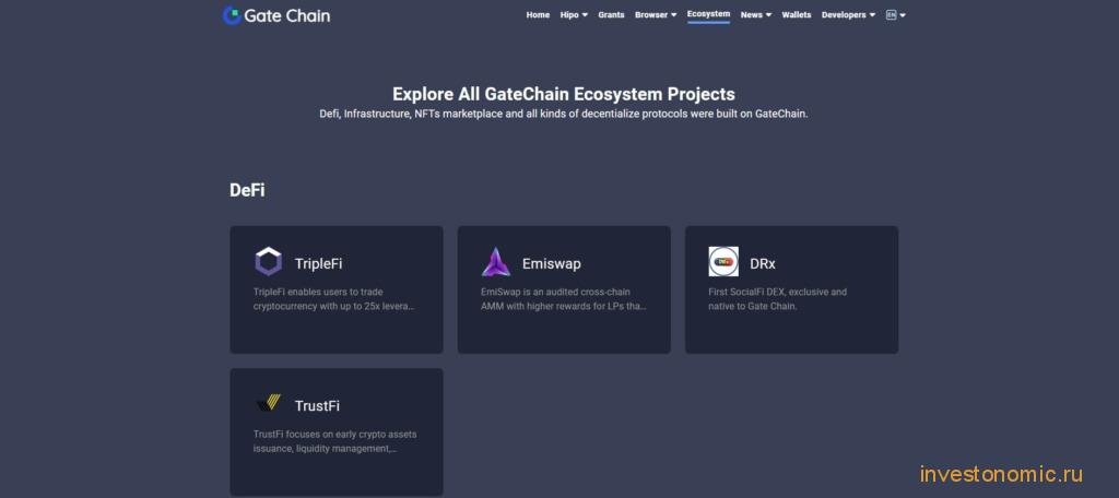 Главная страница проекта GateChain